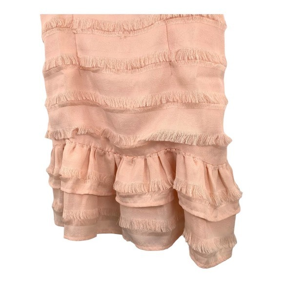 Princess Poly Blush Molina Tiered Sleeveless Mini Frill Dress Sz 4 - Picture 6 of 6